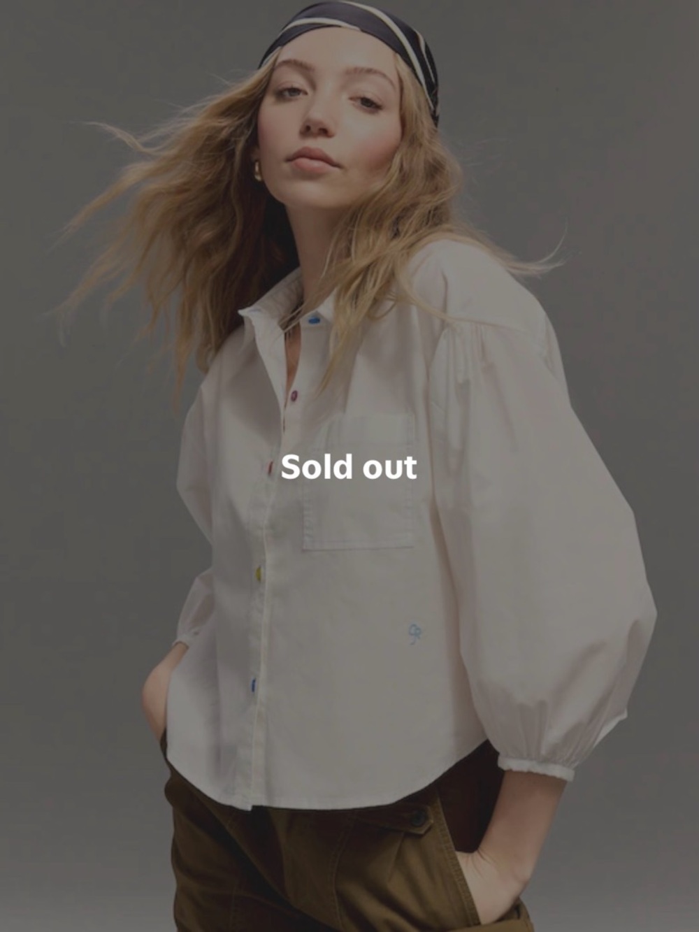 Old Navy x Christopher John Rogers White Button-Down Shirt - small